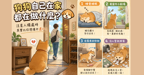 🐶 狗狗自己在家都在做什麼？汪星人獨處時其實很忙！